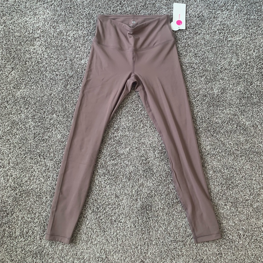 Tan brown pink leggings